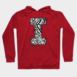 Zebra Letter I Hoodie